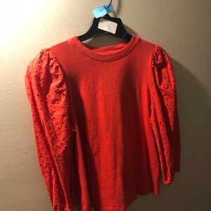 Coral blouse